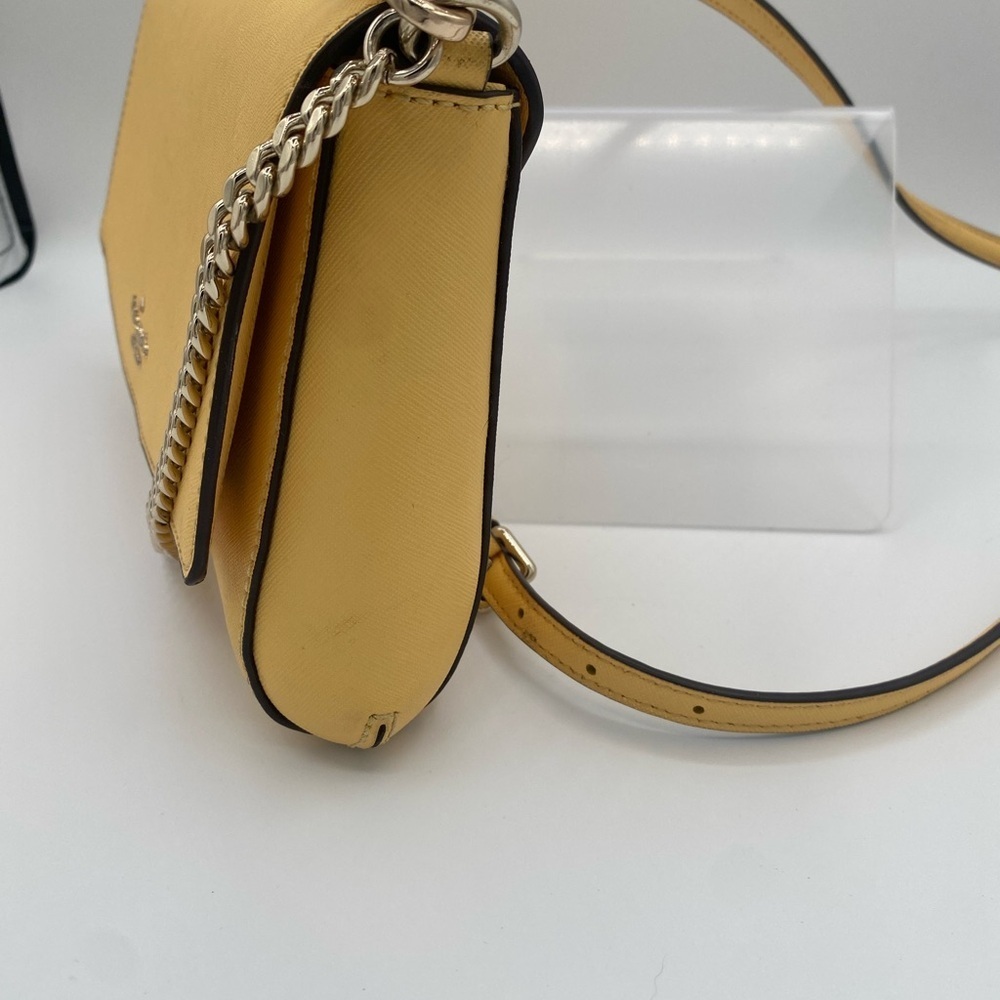 Kate Spade Women's Leather Laurel Way Greer Crossbody Bag Daybreak Yellow Small - Picture 5 of 9